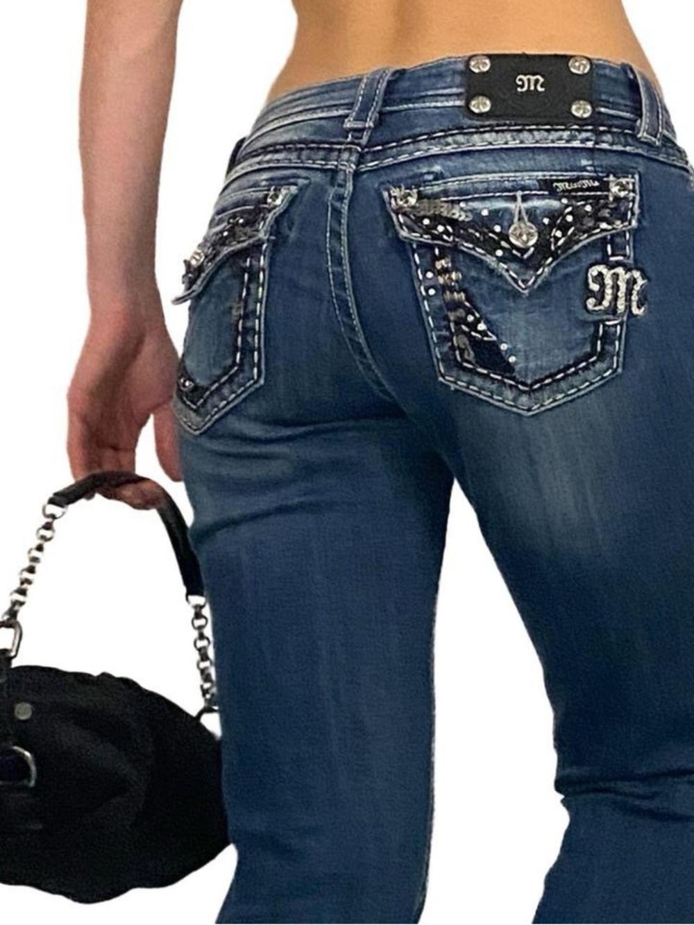Miss me easy boot cut embellished jeans